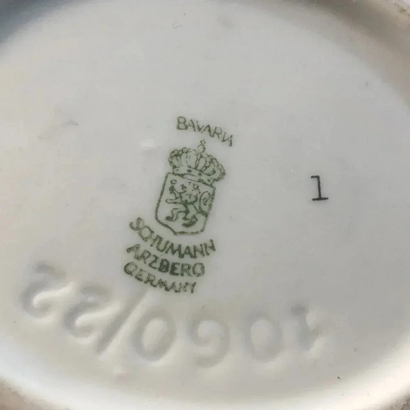 Vintage Bavaria Wild Rose (Scallop, Rim, Embossed) by Schumann relish dish - Picture 6 of 7